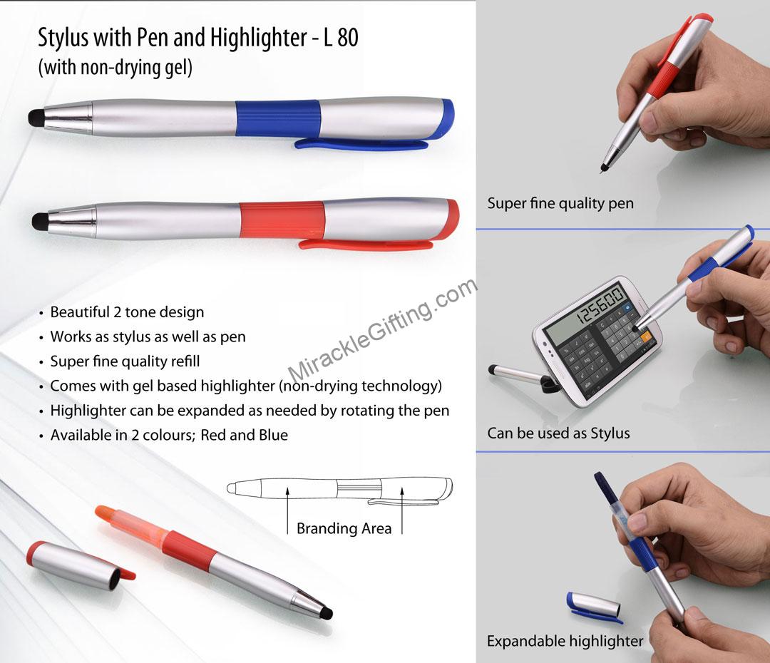 L152 - Picasso: Inkless Pen with Stylus and eraser, Designer Metal body