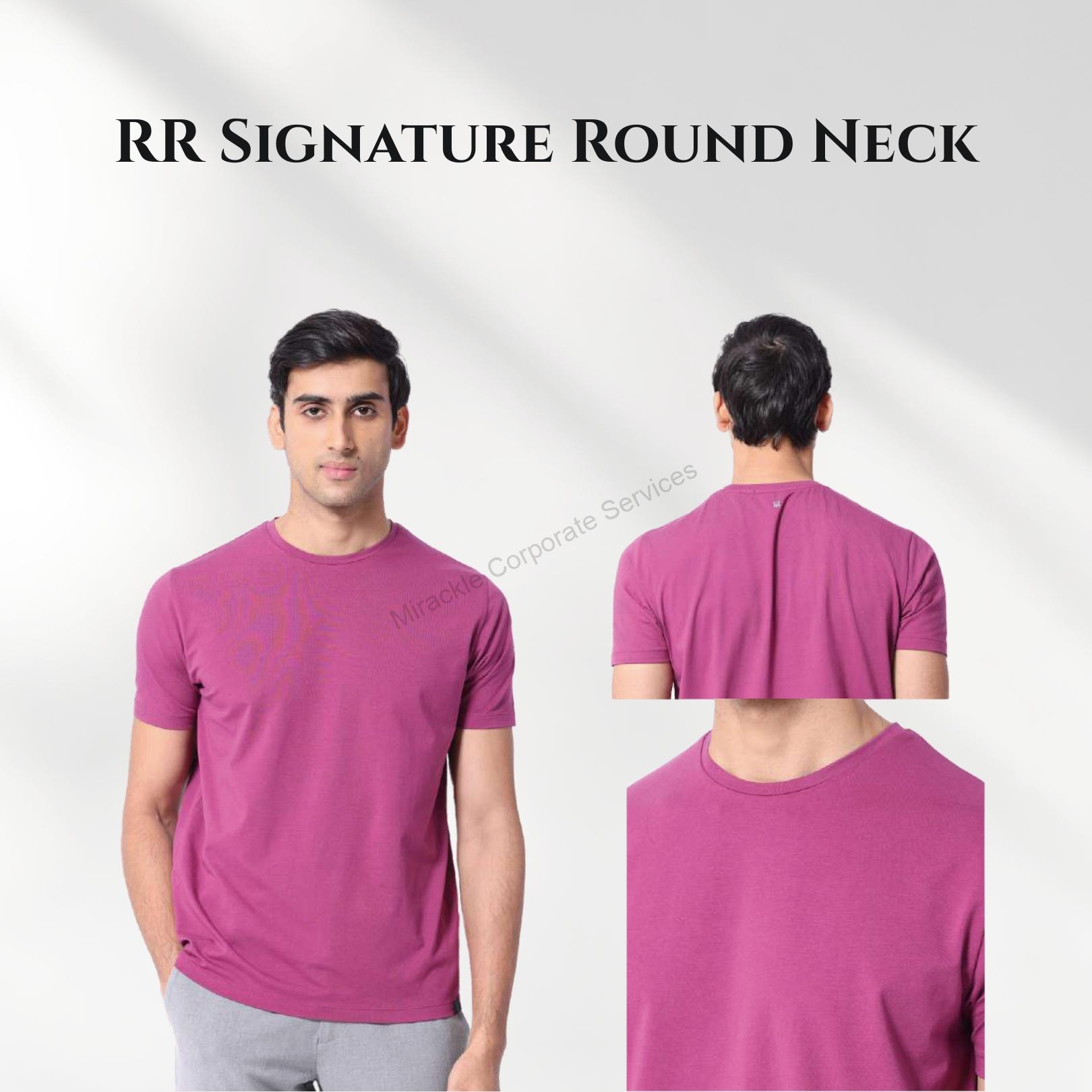 Rare Rabbit Signature Round neck Tshirt