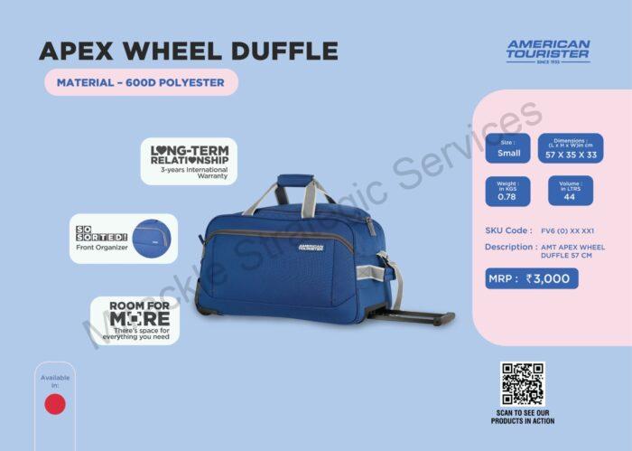 American Tourister Apex Wheel Duffle - 57 CM - Image 2