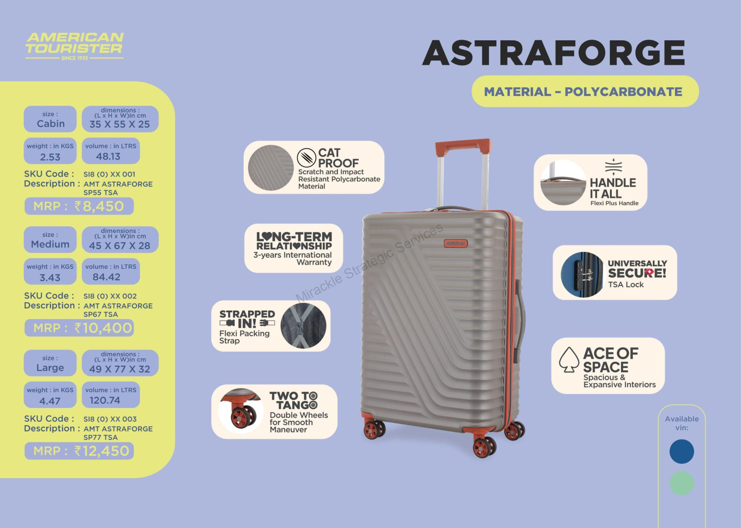 American Tourister Astraforge Trolley - SP 55TSA - Image 2