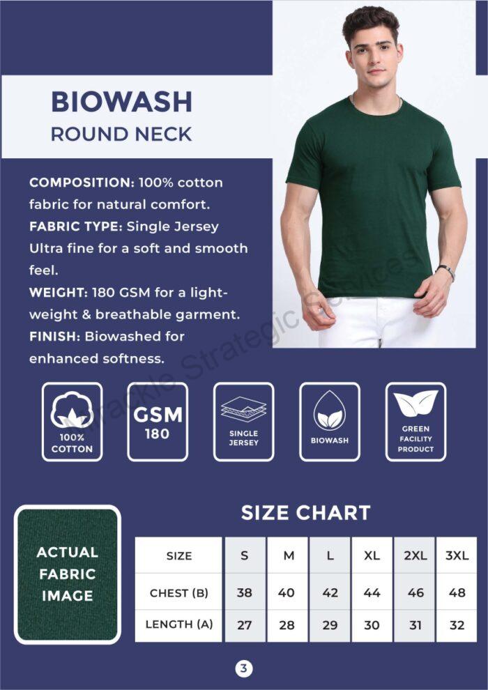 Moonland Biowash Round Neck Tshirt - Image 2