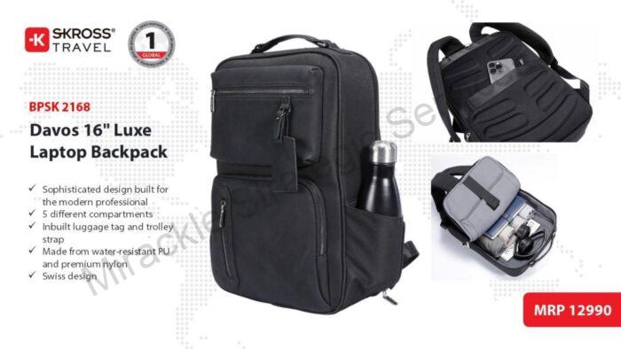 Skross Luxe Laptop Bagpack - BPSK 2168 - Image 2