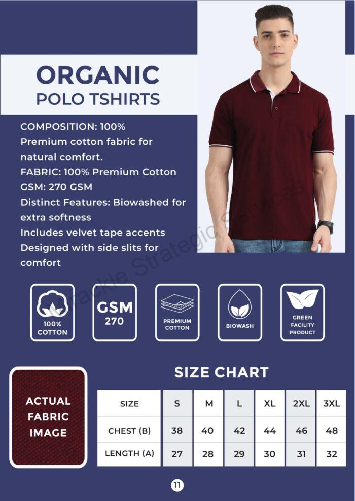Moonland Organic Tipping Polo Tshirt - Image 2