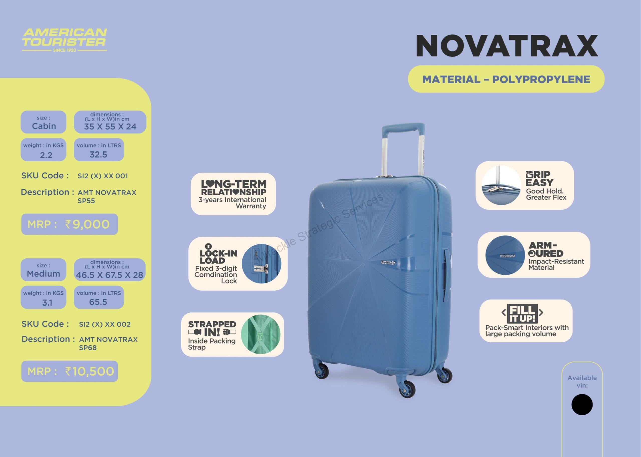 American Tourister Novatrax Trolley - SP 55 - Image 2