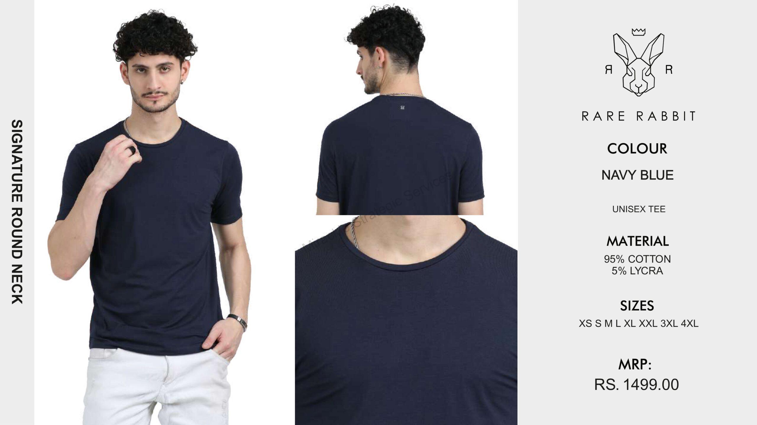 Rare Rabbit Signature Round neck Tshirt - Image 4