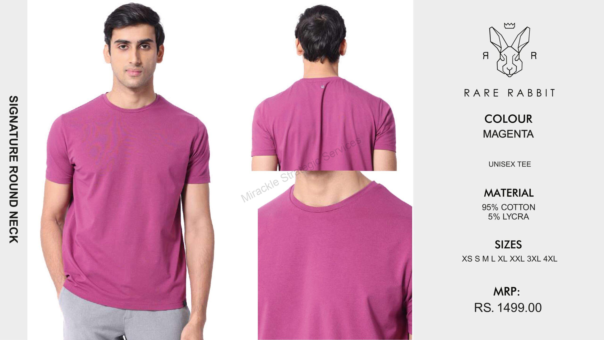 Rare Rabbit Signature Round neck Tshirt - Image 5