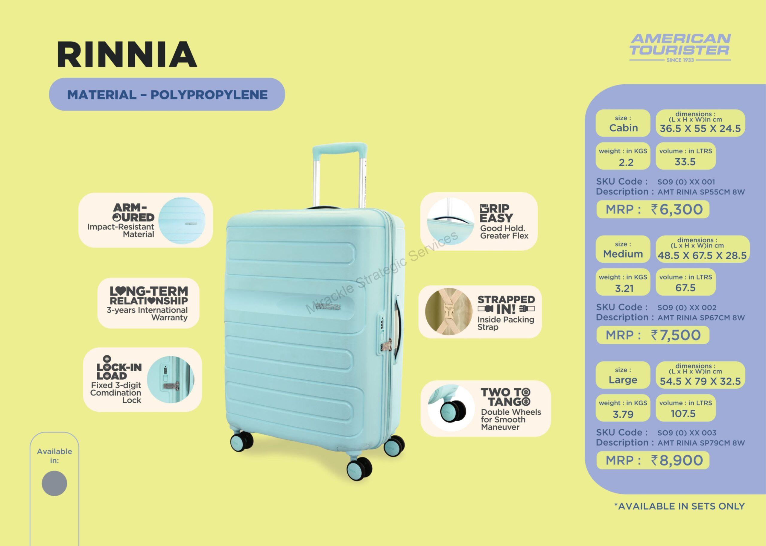 American Tourister Rinnia Trolley - SP 55CM 8W - Image 2
