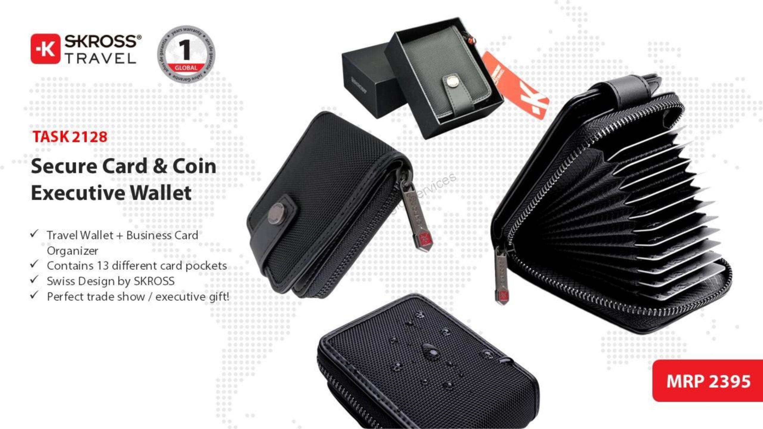 Skross Secure card & coin executive wallet- TASK 2128 - Image 2