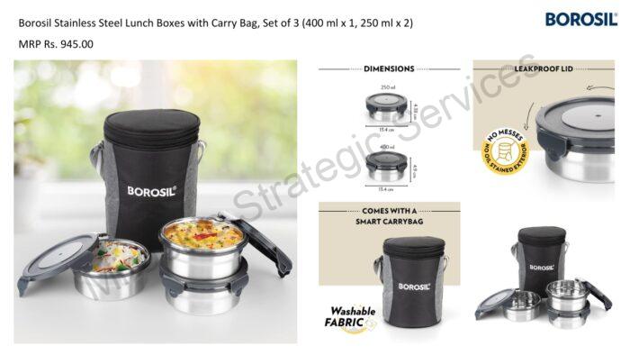 Borosil Lunch Box S3 - Image 2