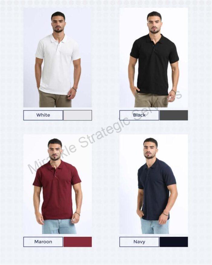 Moonland Organic Plain Polo Tshirt - Image 3