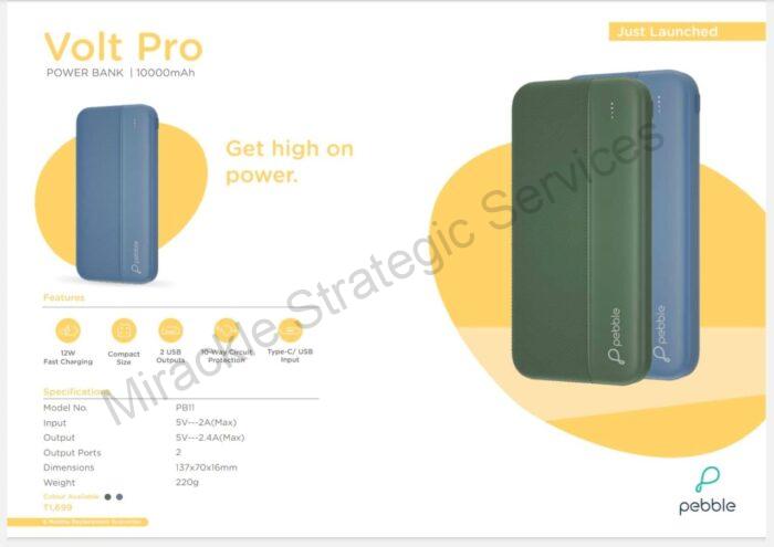 Pebble Volt Pro 10000 MaH - Image 2