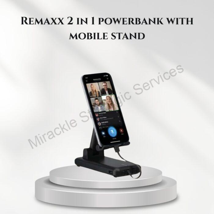 Remaxx 2 in 1 powerbank with mobile stand - RE1010