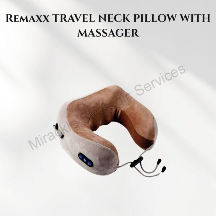Remaxx Travel neck pillow with massager - RE1033