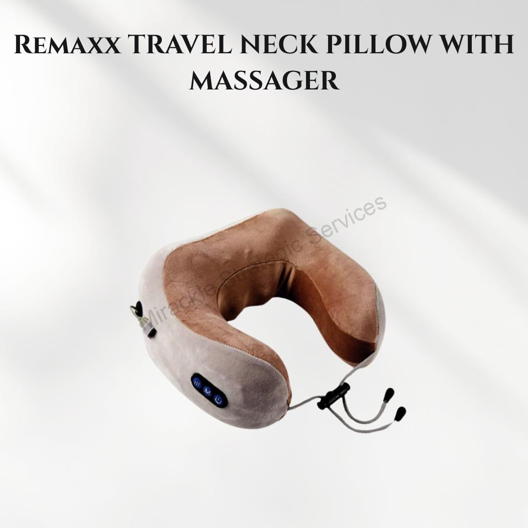 Remaxx Travel neck pillow with massager - RE1033