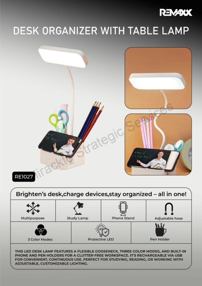 Remaxx Desk organiser with table lamp - RE1027 - Image 2