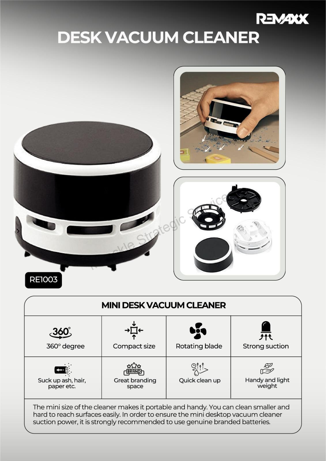 Remaxx Desk Vacuum Cleaner - RE1003 - Image 2