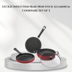 Lifelong Induction Base Non Stick Aluminium Cookware Set of 3 - LLCK21
