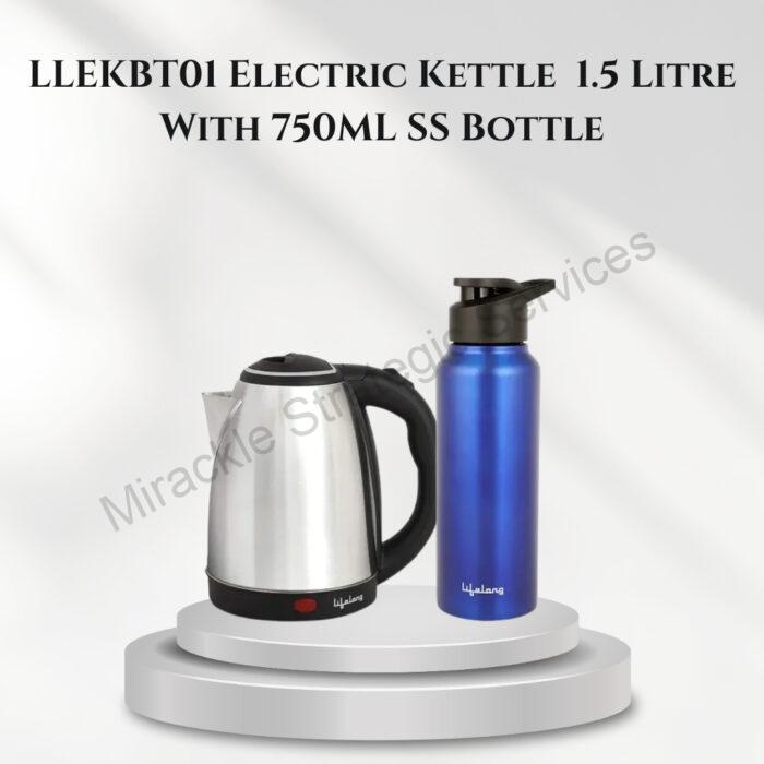 Lifelong LLEKBT01 Electric Kettle 1.5 Litre With 750ML SS Bottle