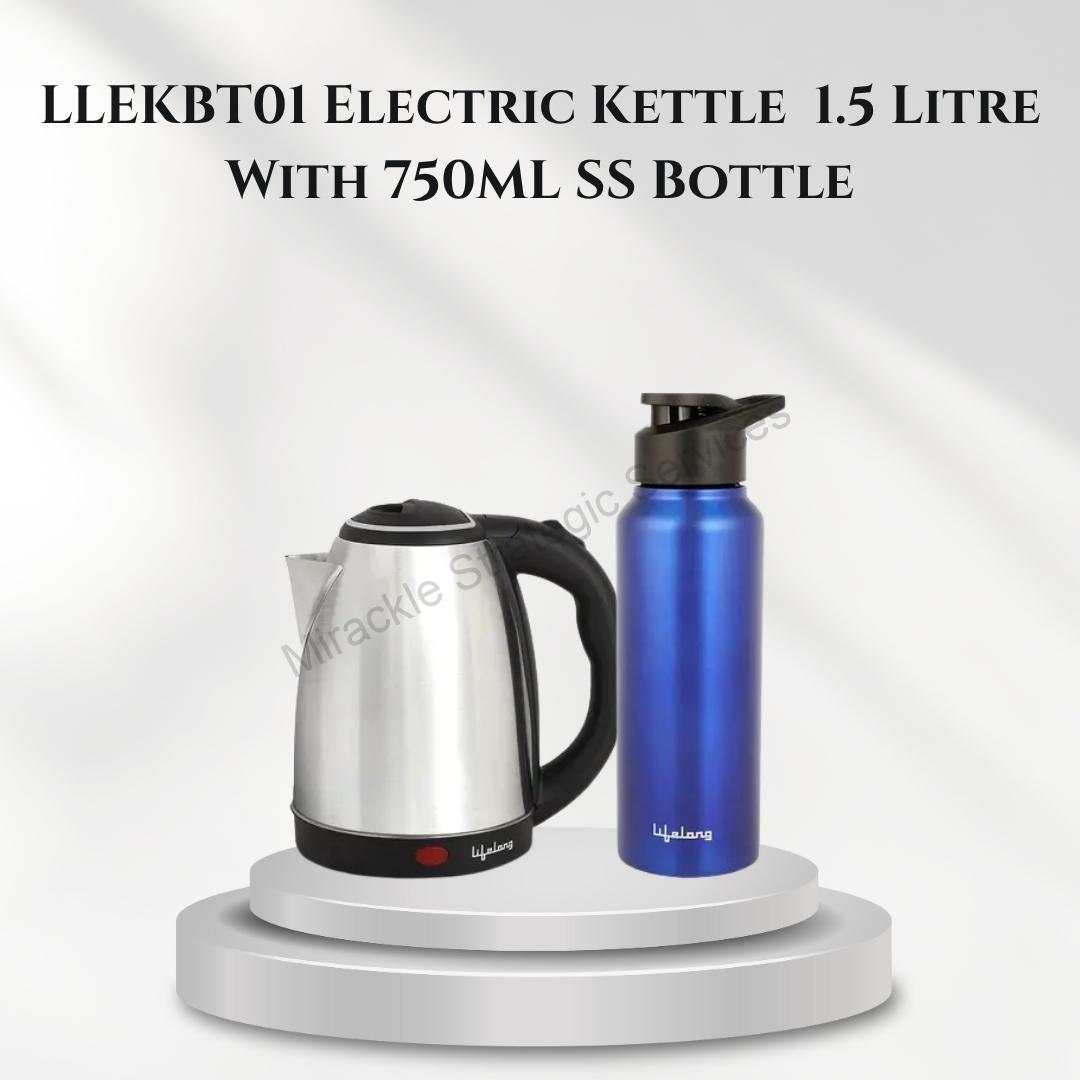 Lifelong LLEKBT01 Electric Kettle 1.5 Litre With 750ML SS Bottle