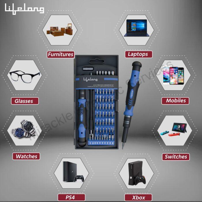 Lifelong 62 in 1 Precision Screwdriver Kit - Image 2