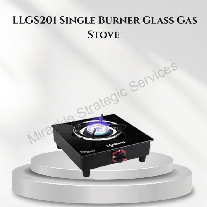 Lifelong LLGS201 Single Burner Glass Gas Stove