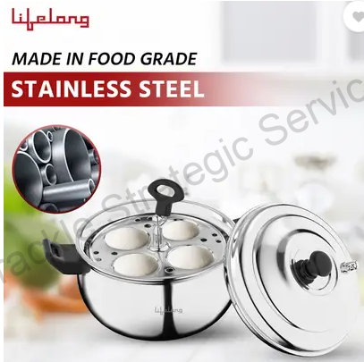 Lifelong LLIDCKR03 Idli Cooker Standard Idli Maker - Image 2
