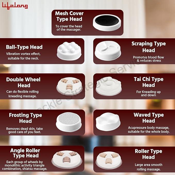 Lifelong LLM180 Electric Handheld Full Body Pain Relief Massager - Image 2