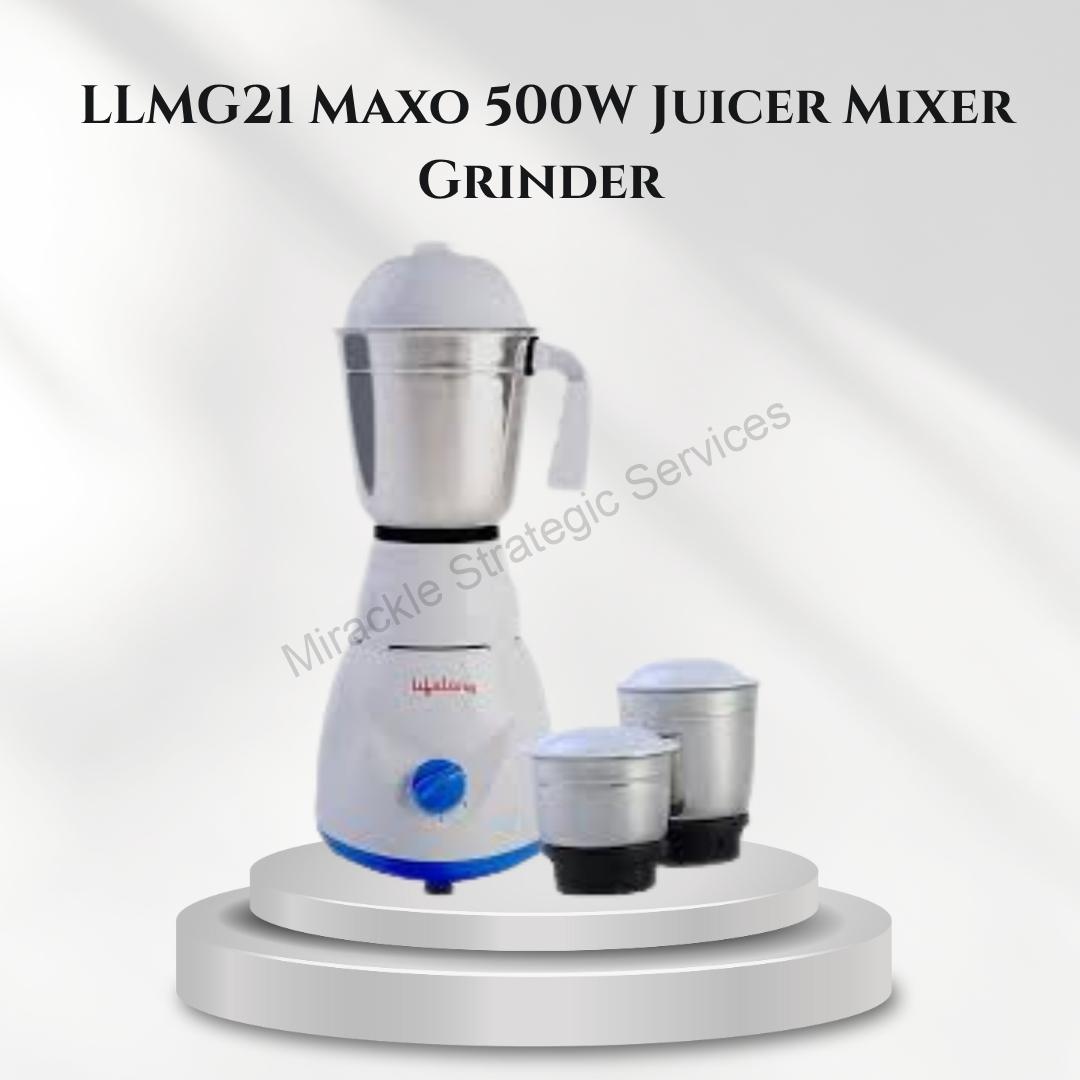 Lifelong LLMG21 Maxo 500W Juicer Mixer Grinder