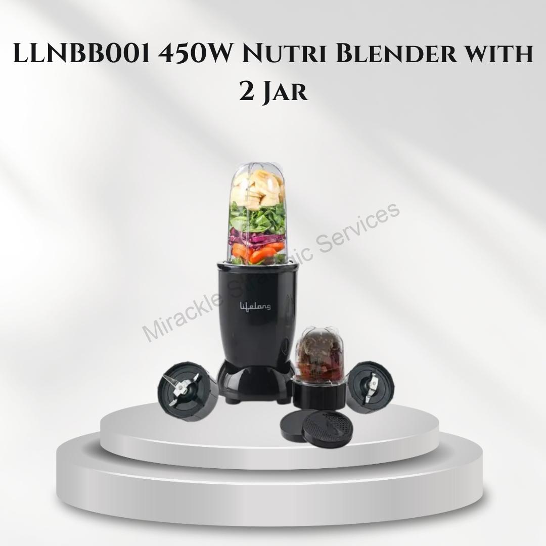 Lifelong 450W Nutri Blender with 2 Jar LLNBB001