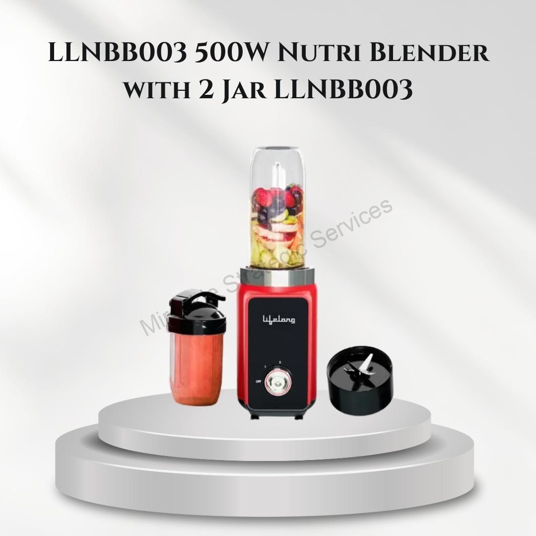 Lifelong 500W Nutri Blender with 2 Jar LLNBB003
