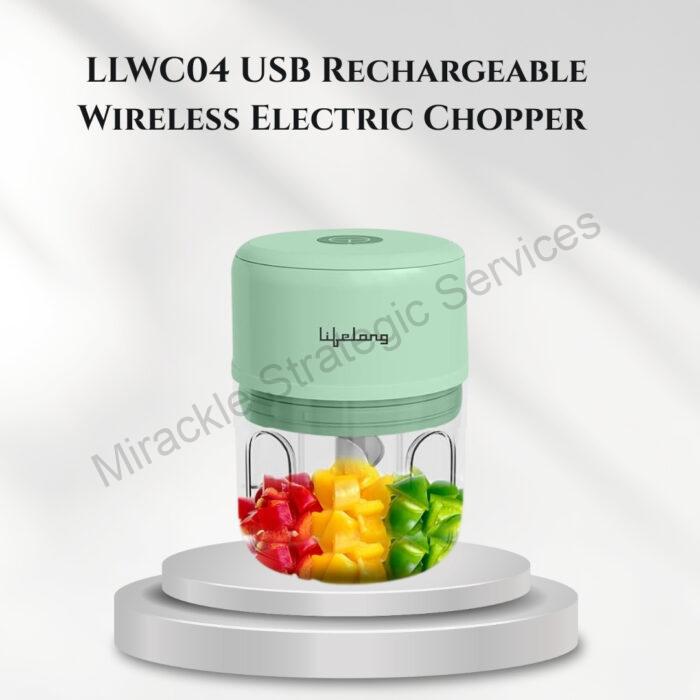 Lifelong USB Rechargeable Wireless Electric Chopper - LLWC04