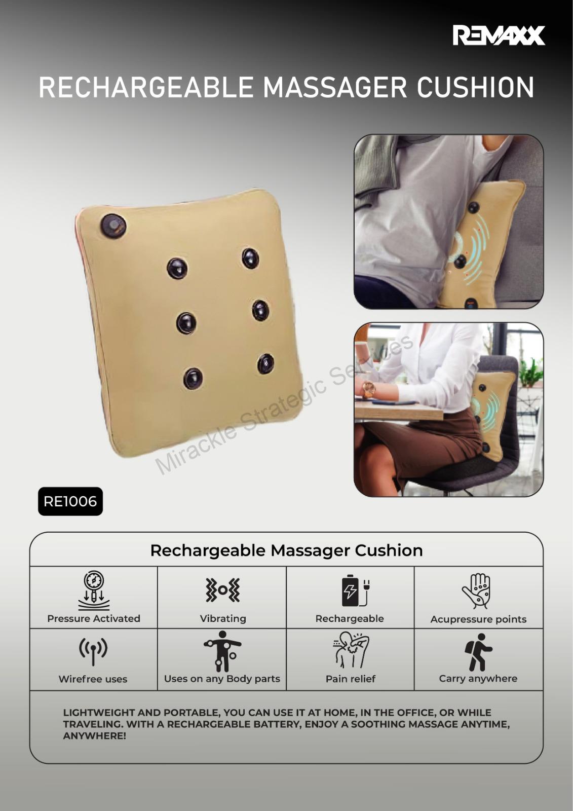 Remaxx Rechargeable massager cushion - RE1006 - Image 2