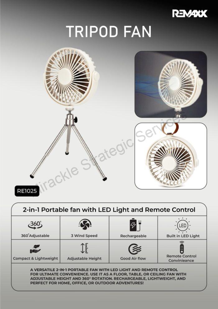 Remaxx Tripod Fan - RE1025 - Image 2