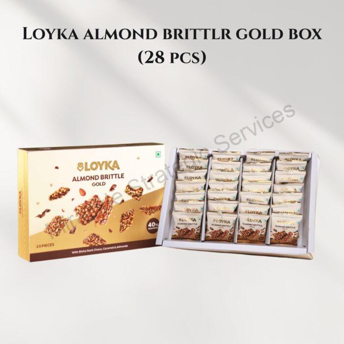 Loyka almond brittlr gold box