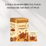 Loyka Almond Brittle Gold signature tin ( Reusable) box ( 17 pcs)