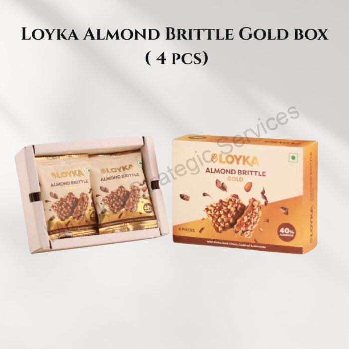 Loyka Almond Brittle Gold box ( 4 pcs)