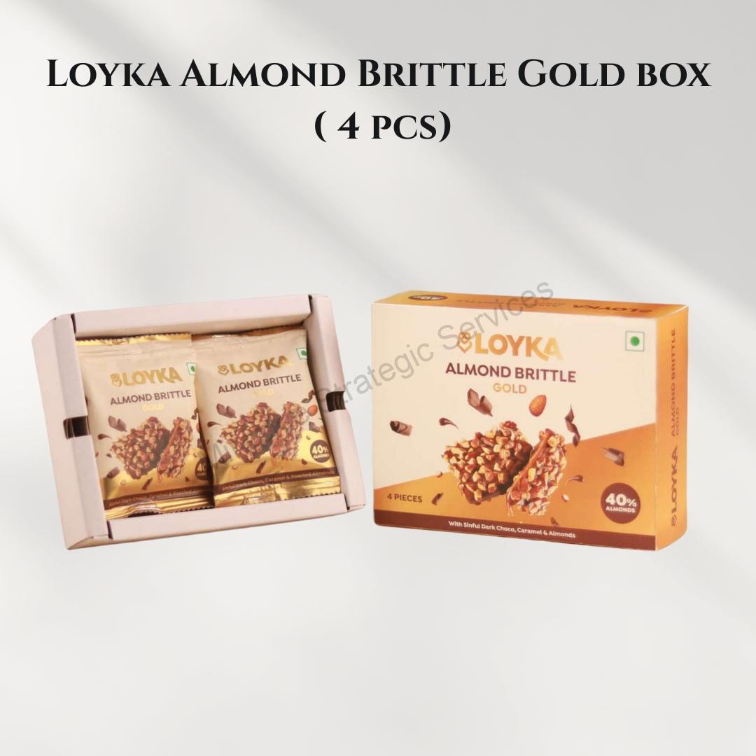 Loyka Almond Brittle Gold box ( 4 pcs)