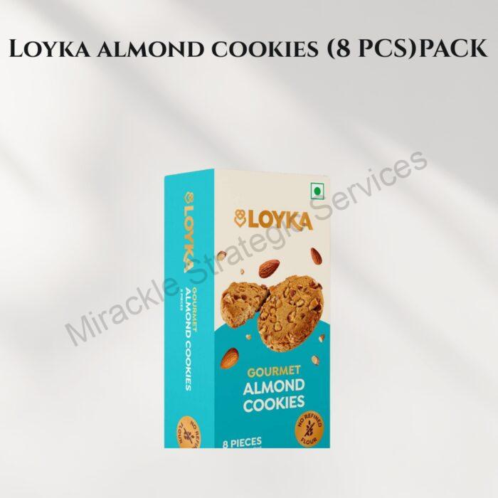 Loyka almond cookies ( no maida) ( 8 PCS)PACK