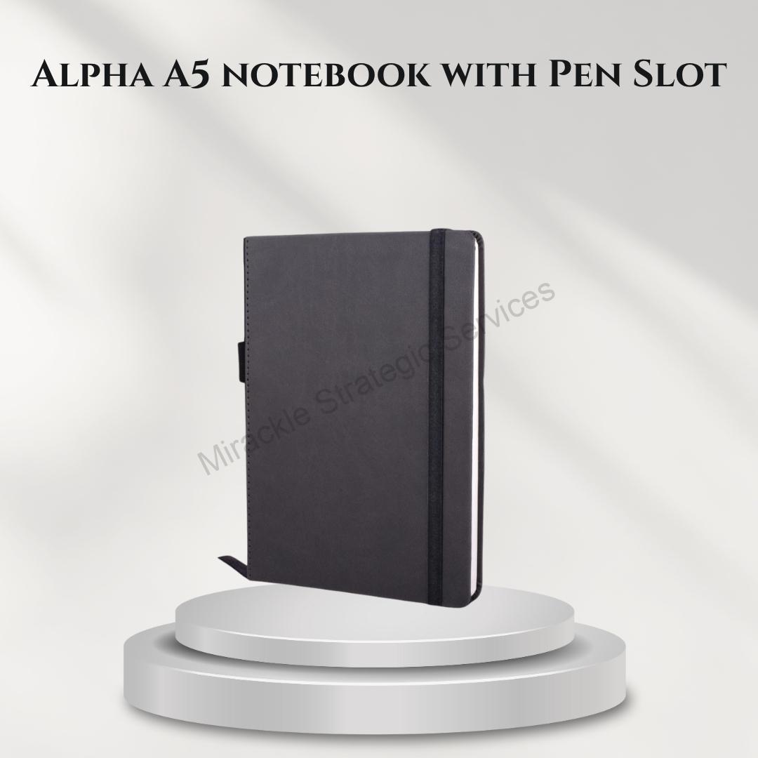 Alpha A5 notebook with Pen Slot