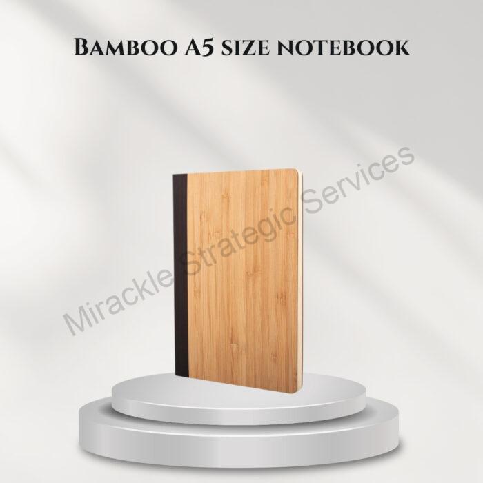 Bamboo A5 size notebook