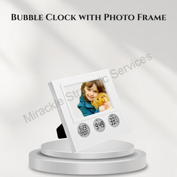 Bubble Clock with Photo Frame