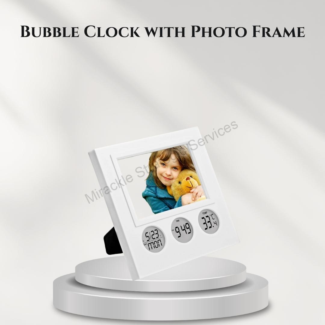 Bubble Clock with Photo Frame