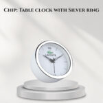 Chip: Table clock with Silver ring