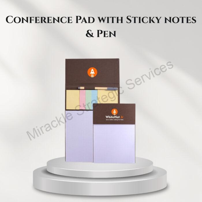 Conference Pad with Sticky notes & Pen