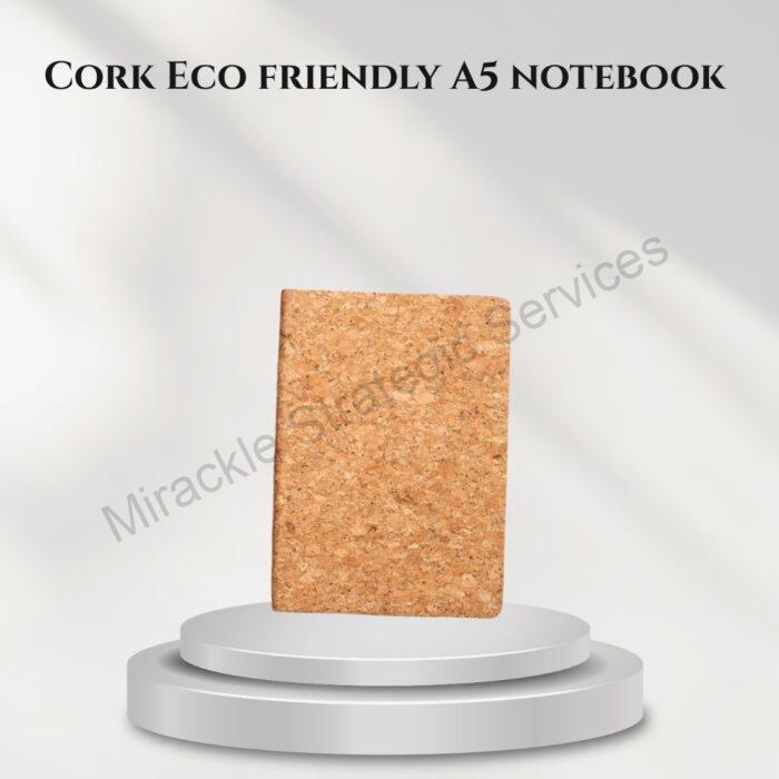 Cork Eco friendly A5 notebook with Memorandum & Edge coloring | 80 gsm sheets | 192 pages