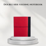 Double side folding notebook
