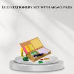 Eco stationery set with memo pads