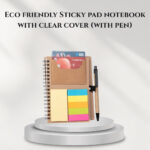 Eco friendly Sticky pad notebook with clear cover (with pen)