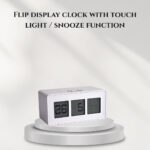 Flip display clock with touch light / snooze function
