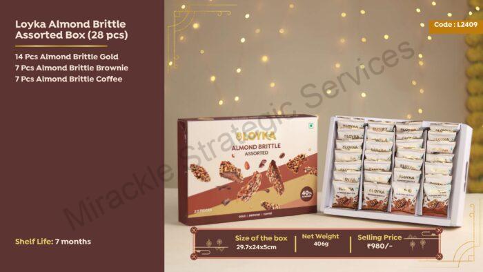 Loyka Almond Brittle Assorted Box (28 pcs) - Image 2
